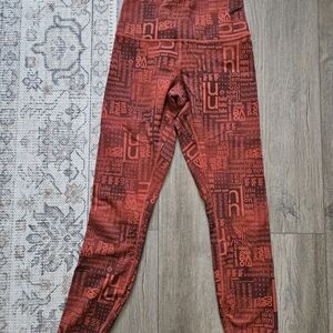 lululemon athletica Red Graphic Leggings
